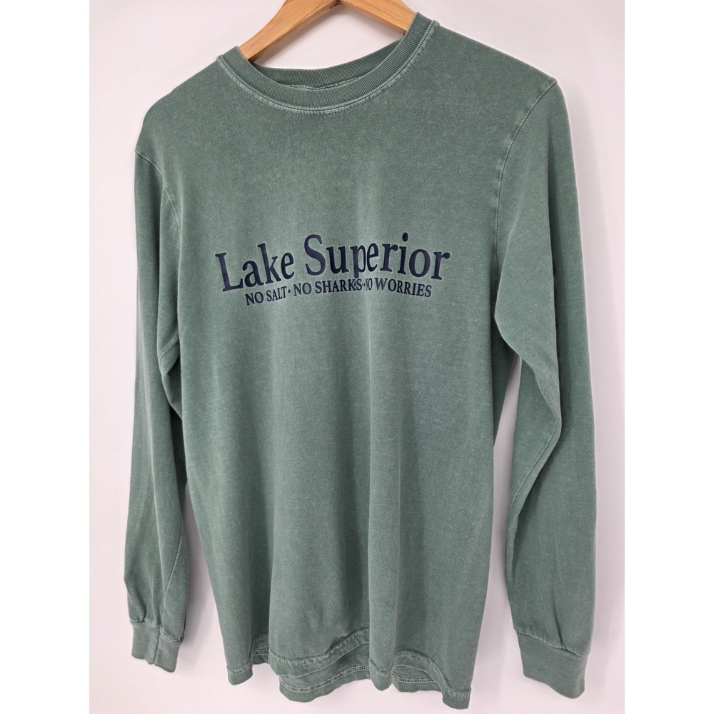 Comfort Colors Ring Spun Cotton Garment Dyed Long Sleeve T-Shirt Lake Superior S